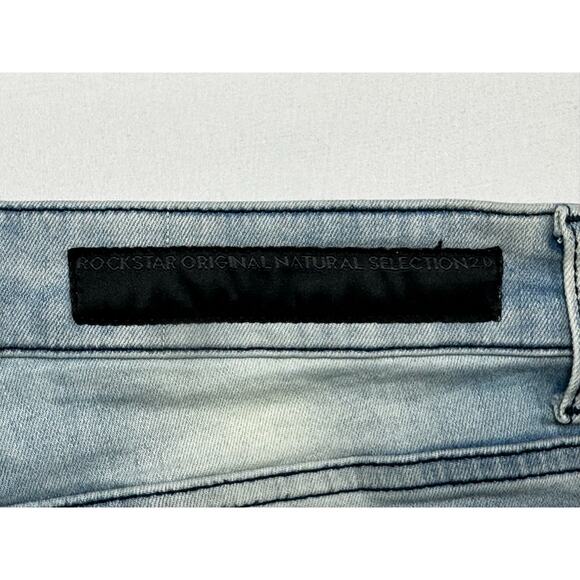 Rockstar Original Men's Ultra Slim Distressed Blue Denim Jeans - Size 30x33 - Picture 3 of 5